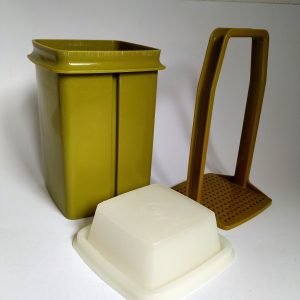 Vintage Augurkenpot Tupperware met zeef/lift