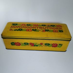 Vintage Blik Honingontbijtkoek Verkade