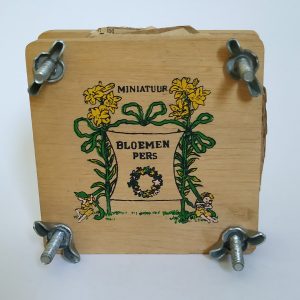 Vintage Bloemenpers