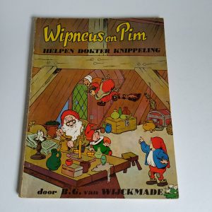Vintage Boek Wipneus en Pim Helpen Dokter Knippeling