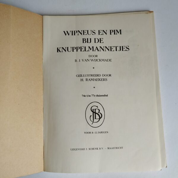Vintage boek Wipneus en Pim bij de Knuppelmannetjes