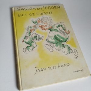 Vintage Boek Saskia en Jeroen met de Dieren