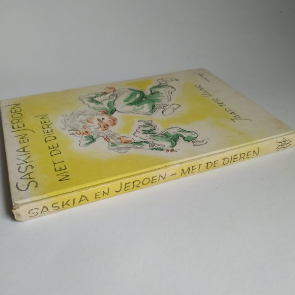 Boek (hardcover) Saskia en Jeroen met de dieren – 1958 (2)