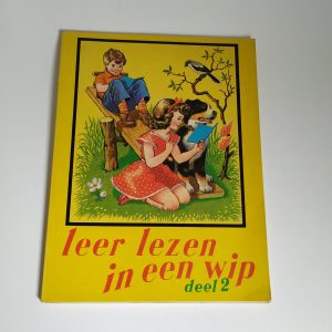 Vintage Boekje Leer Lezen