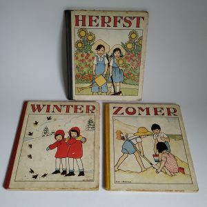 Vintage Boekjes Seizoenen Zomer - Herfst - Winter