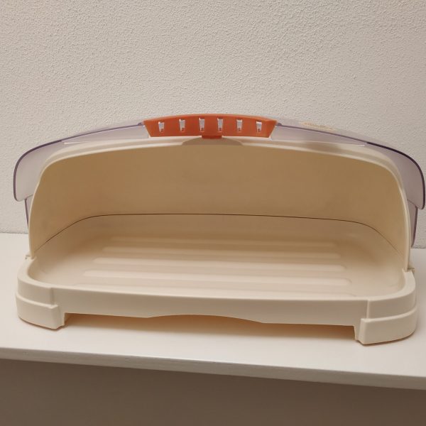 Broodtrommel van Curver – creme met terrakleur handvat (2)