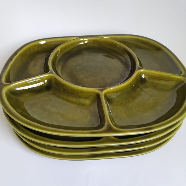 Fondue – gourmet borden Sevres – 4 stuks – groen (2)