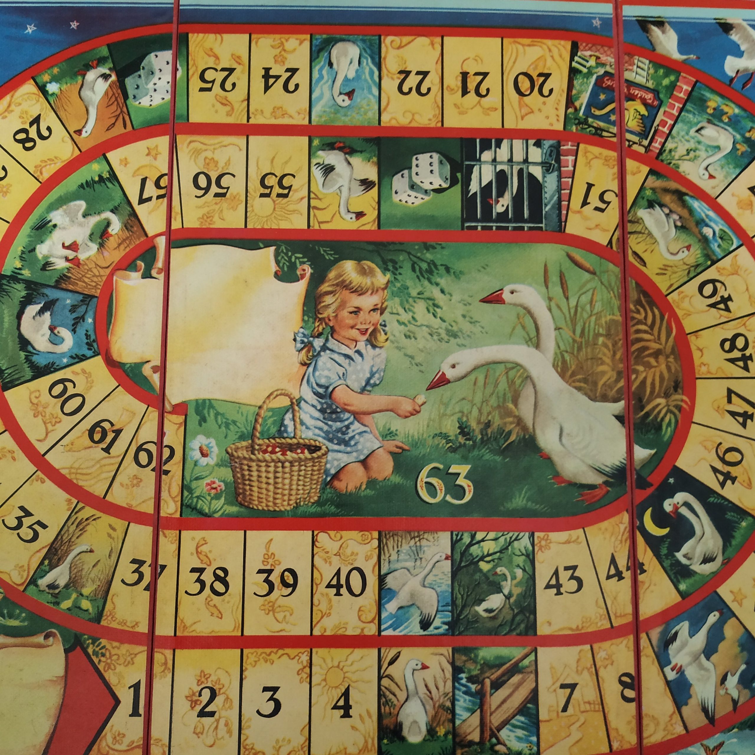 thuis Plakken Onzuiver Vintage Het Oud-Hollandse Ganzenbord Spel van Jumbo -