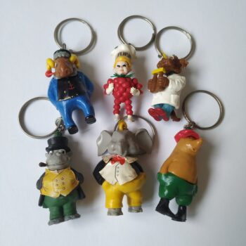 Vintage Sleutelhangers Flipje en zijn Vrienden