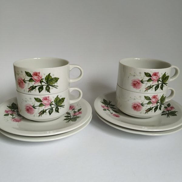 Kop en schotel 4 stuks – set prijs Vintage Villeroy & Boch Septfontaines (2)