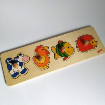 Noppen Puzzel Hout Goki