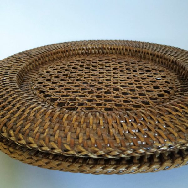 Onderborden (rotan) 2 stuks – diameter 32 cm binnengedeelte 22cm(2)