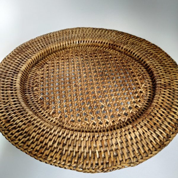 Onderborden (rotan) 4 stuks – diameter 32 cm – binnengedeelte 22 cm (2)