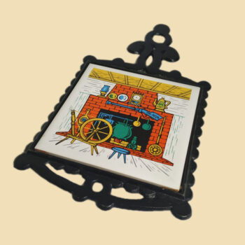 Vintage onderzetter Cherry