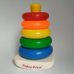 Vintage Stapelringen Pyramide Fisher Price