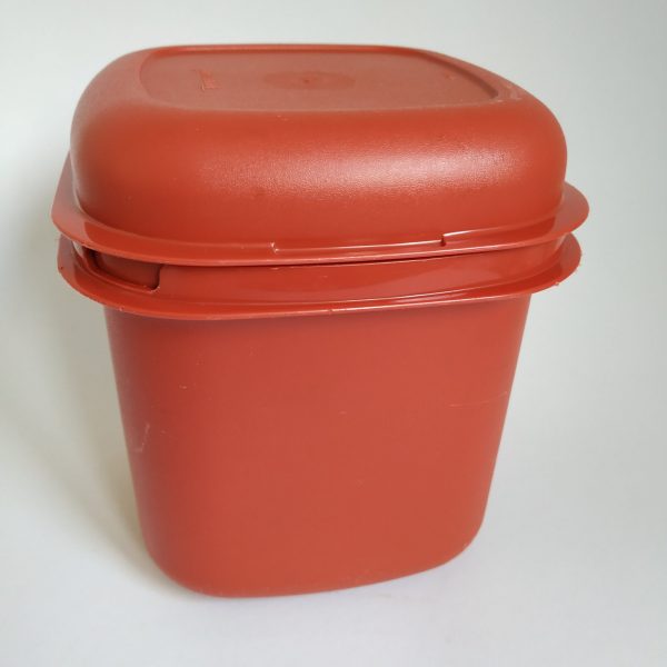 Voorraadbakje Tupperware Bruinrood 15x15x14 cm (2)