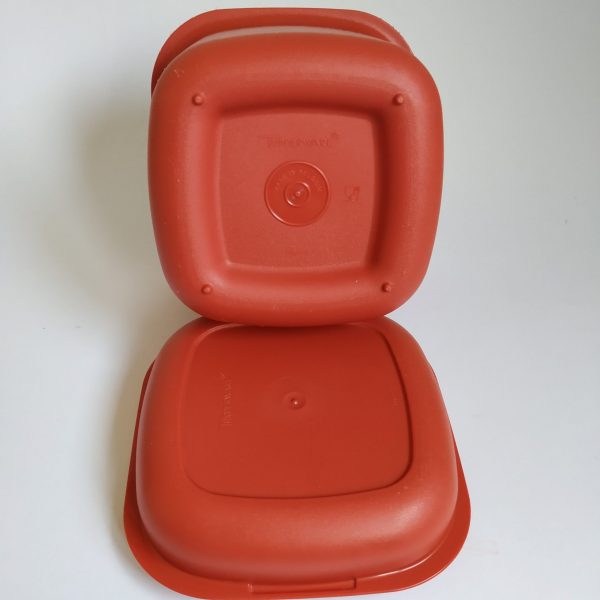 Voorraadbakje Tupperware Bruinrood 15x15x14 cm (4)