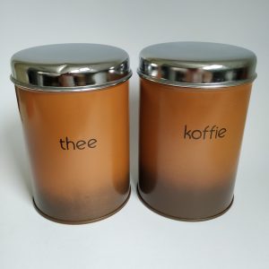 Vintage Blik Thee en Koffie Brabantia