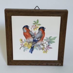 Vintage Wandtegeltje Vogels