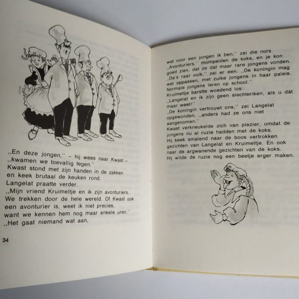 Vintage Boek Lange Lat en Kruimeltje en de gestolen Parels