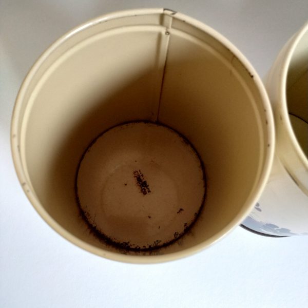 Voorraadbussen Brabantia koffie-thee-suiker (beige-bruin met bloemen) (5)