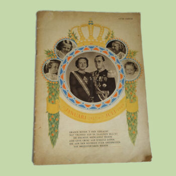 Vintage Gedenkalbum Juliana & Bernhard 12,5 jaar getrouwd 1949
