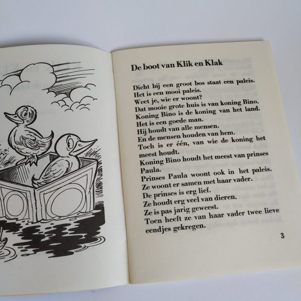 Vintage Kinderboek Klik en Klak en de Kraai
