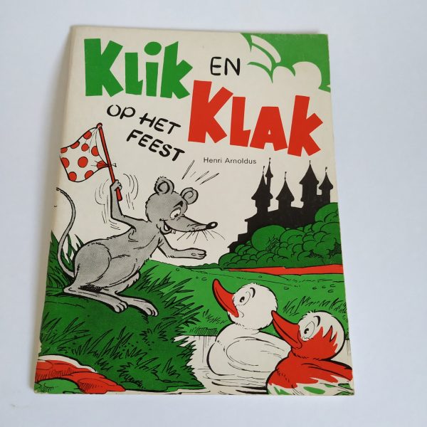 Vintage Kinderboek Klik en Klak op het Feest