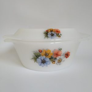 Vintage Dekschaal Arcopal France Anemones