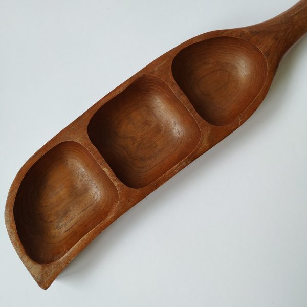 Snackschaal Hout – 3 vakken – 44 x 10 cm (4)