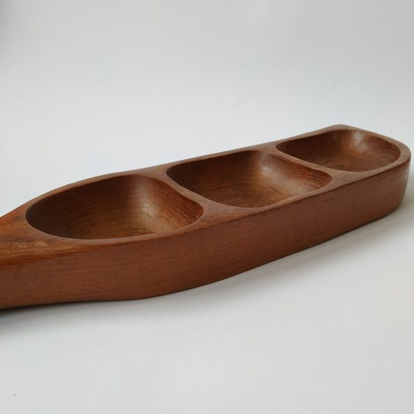 Snackschaal Hout – 3 vakken – 44 x 10 cm (6)