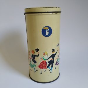 Vintage Beschuitbus / blik Turkstra van een Friese Bruiloft