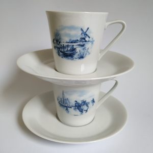 Vintage Koffie/Thee Kopjes Holland Bavaria Servies jaren 60