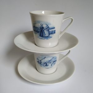 Vintage Koffie/Thee Kopjes Holland Bavaria Servies jaren 60