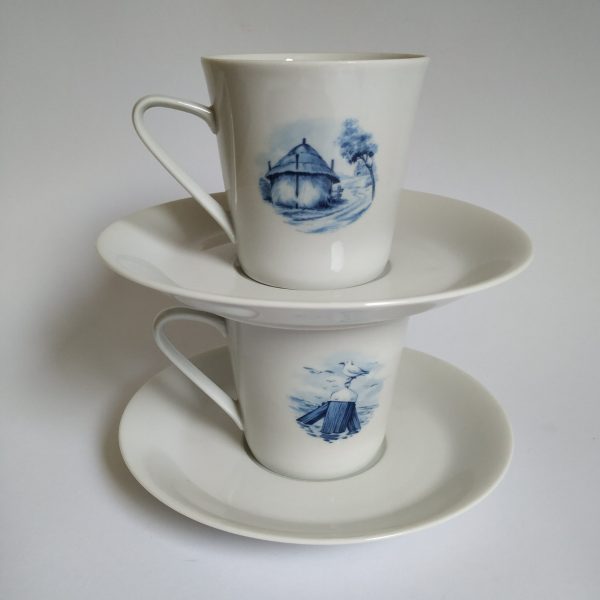 Hollandservies Bavaria Porzellan – koffie-theekopjes – 2 stuks – Drente – Friesland (2)