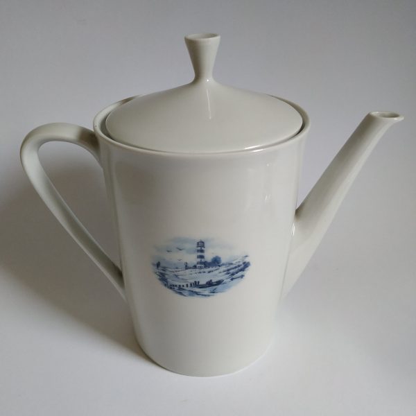 Hollandservies Bavaria Porzellan koffie-theepot – hoogte totaal 19 cm (4)