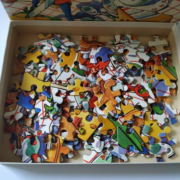 Puzzel Pinkeltje – 100 stukjes – afbeelding met brood-kaas-boter (3)