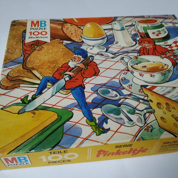 Puzzel Pinkeltje – 100 stukjes -afbeelding met brood