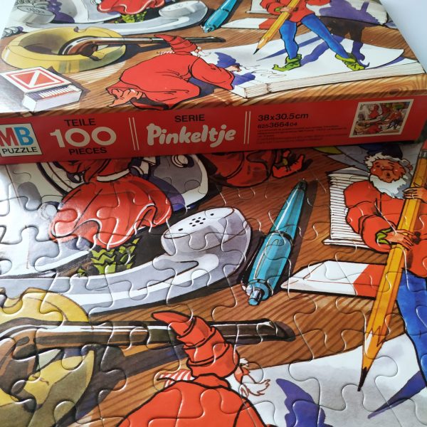 Puzzel Pinkeltje – 100 stuks – afbeelding potlood en asbak met pijp- jaar 1978 (2)