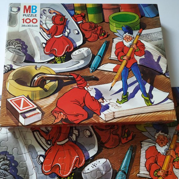 Puzzel Pinkeltje – 100 stuks – afbeelding potlood en asbak met pijp- jaar 1978 (4)