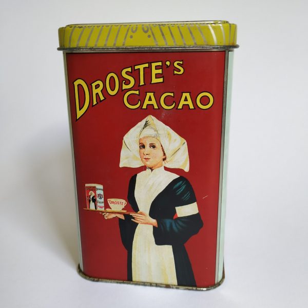 Blik Droste's Cacao hoogte 12,5 cm - diameter 8 cm (1)