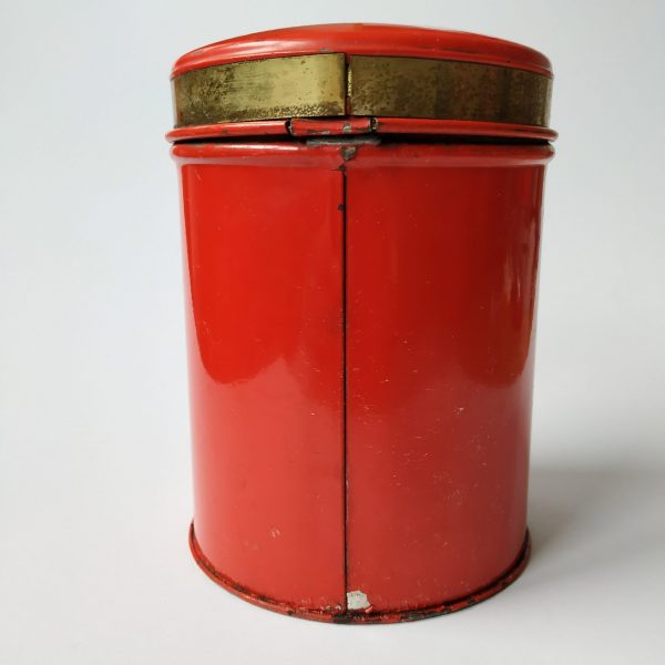 Vintage Rode Blikken Koffie/Thee/Suiker