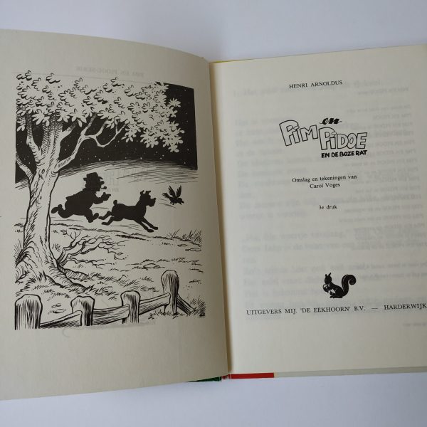 Boek Pim en Pidoe en de boze rat – 1976 hardcover (4)