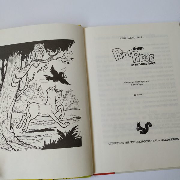Vintage Kinderboek Pim en Pidoe en het oude paard