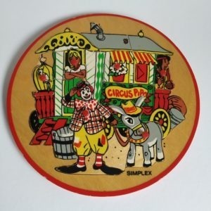 Vintage Kinderpuzzel en Noppenpuzzel met Circus Pipo van Simplex
