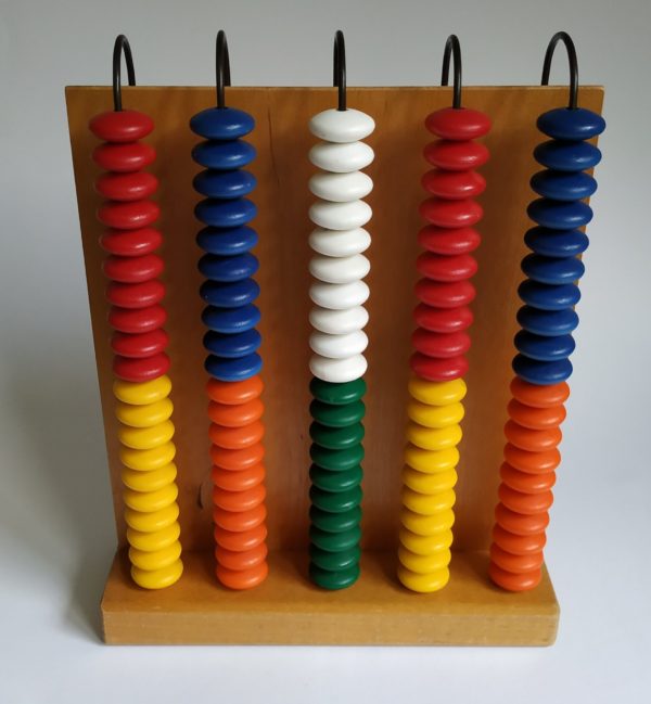 Grote Abacus (telraam) 29×22,5×9 cm 100 kralen (1)