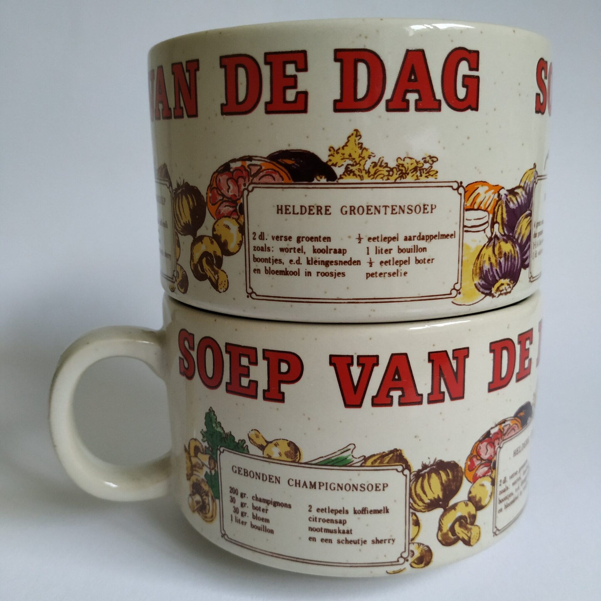 Set 2 soepkommen met schotel – Potjes en vaasjes