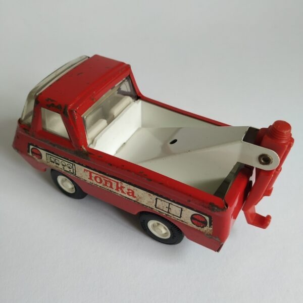 Speelgoedauto Tonka Takelwagen (metaal) 13 x 6,5 x 5,5 cm (rood-wit) (4)