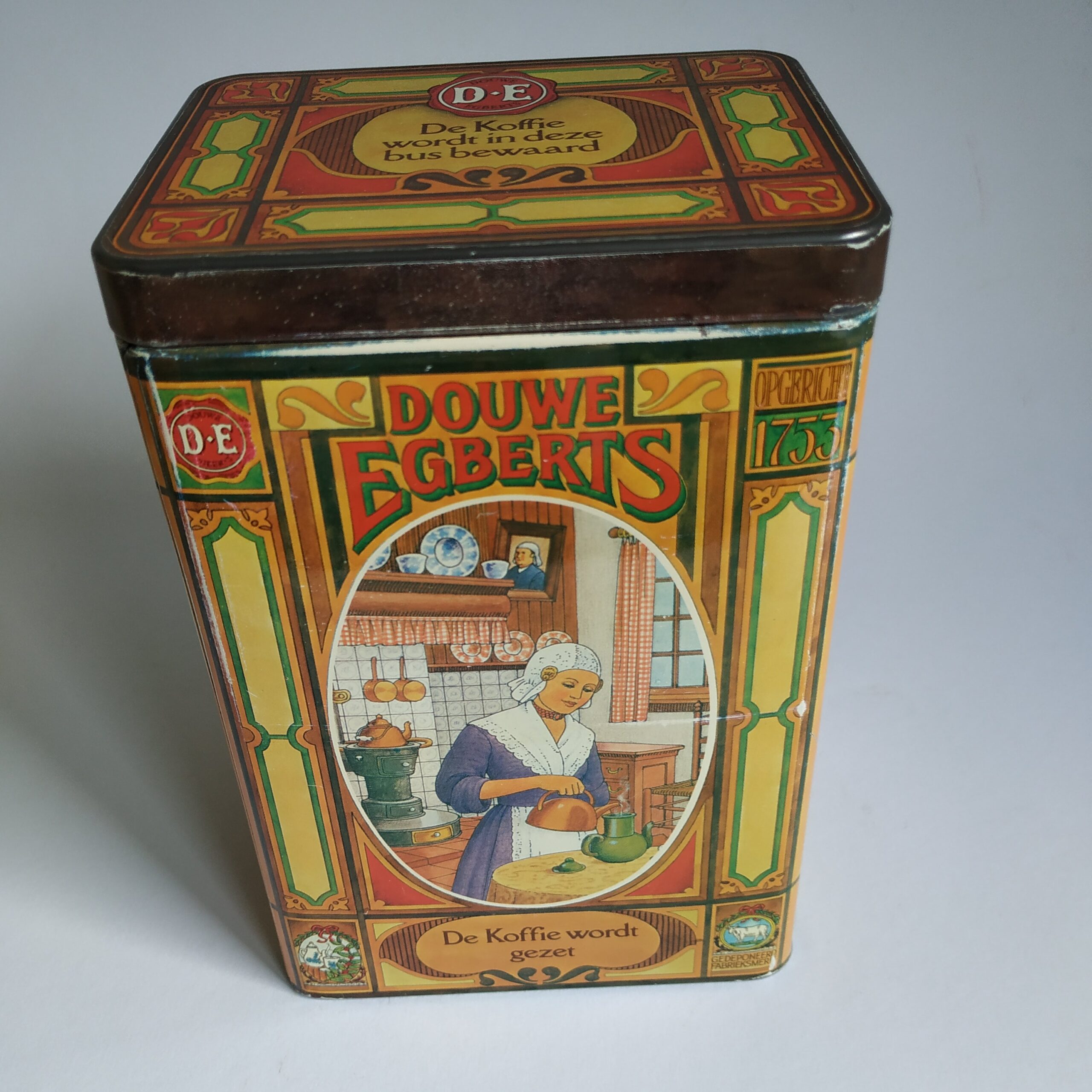 uitspraak Beroep industrie Vintage Blik / Bewaarbus Koffie Douwe Egberts - Queens Vintage
