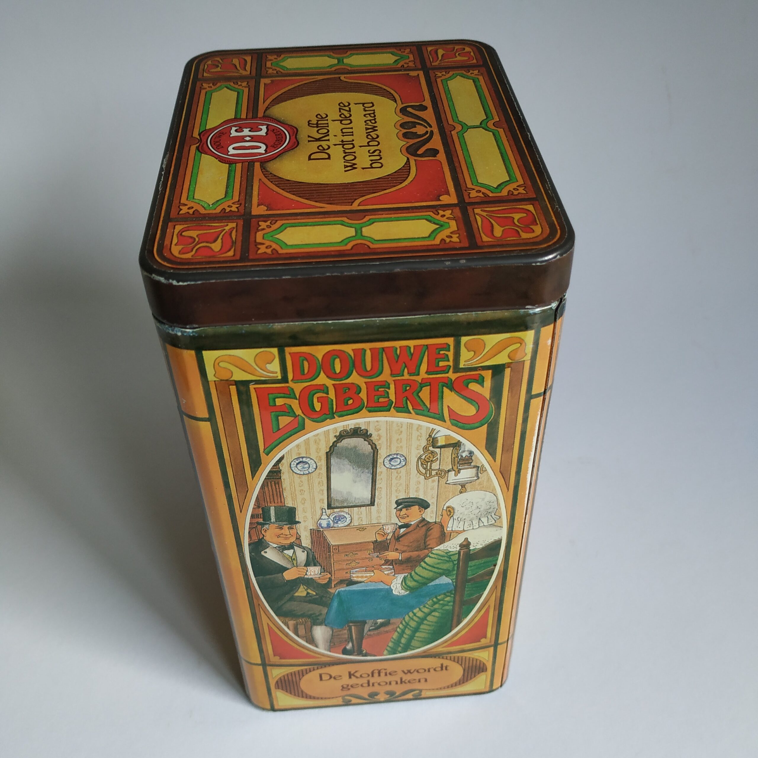 uitspraak Beroep industrie Vintage Blik / Bewaarbus Koffie Douwe Egberts - Queens Vintage